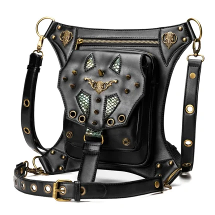 New Fanny Pack spring and summer women's bag steampunk retro bag one-shoulder women's messenger bag outdoor waist bag Belt Bag