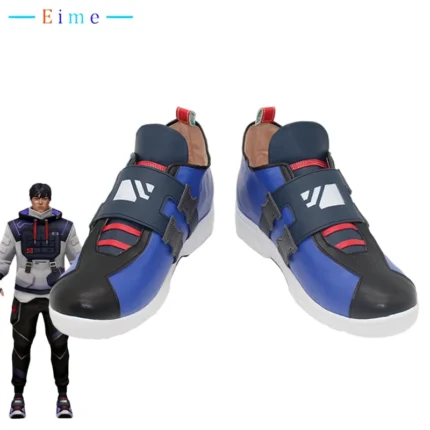 Game VALORANT ISO Cosplay Shoes PU Leather Shoes Halloween Boots Cosplay Props Custom Made